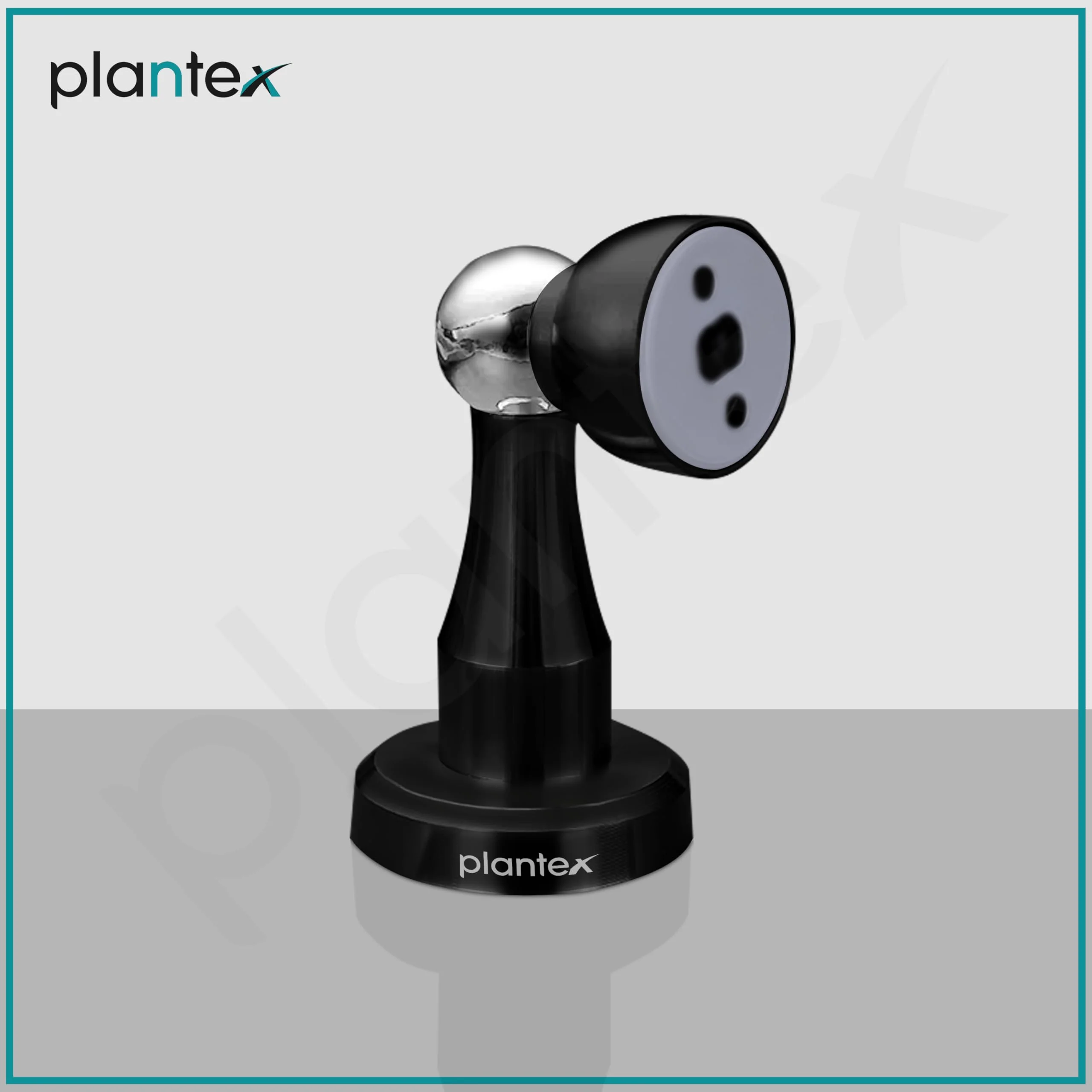 Plantex Stainless Steel 360 Degree 4 inch Door Magnet Stopper for Home/Office/Hotel Wall and Floor Mounted Soft-Catcher to Hold Wooden/Glass/PVC Door (Black Finish) - Image 6