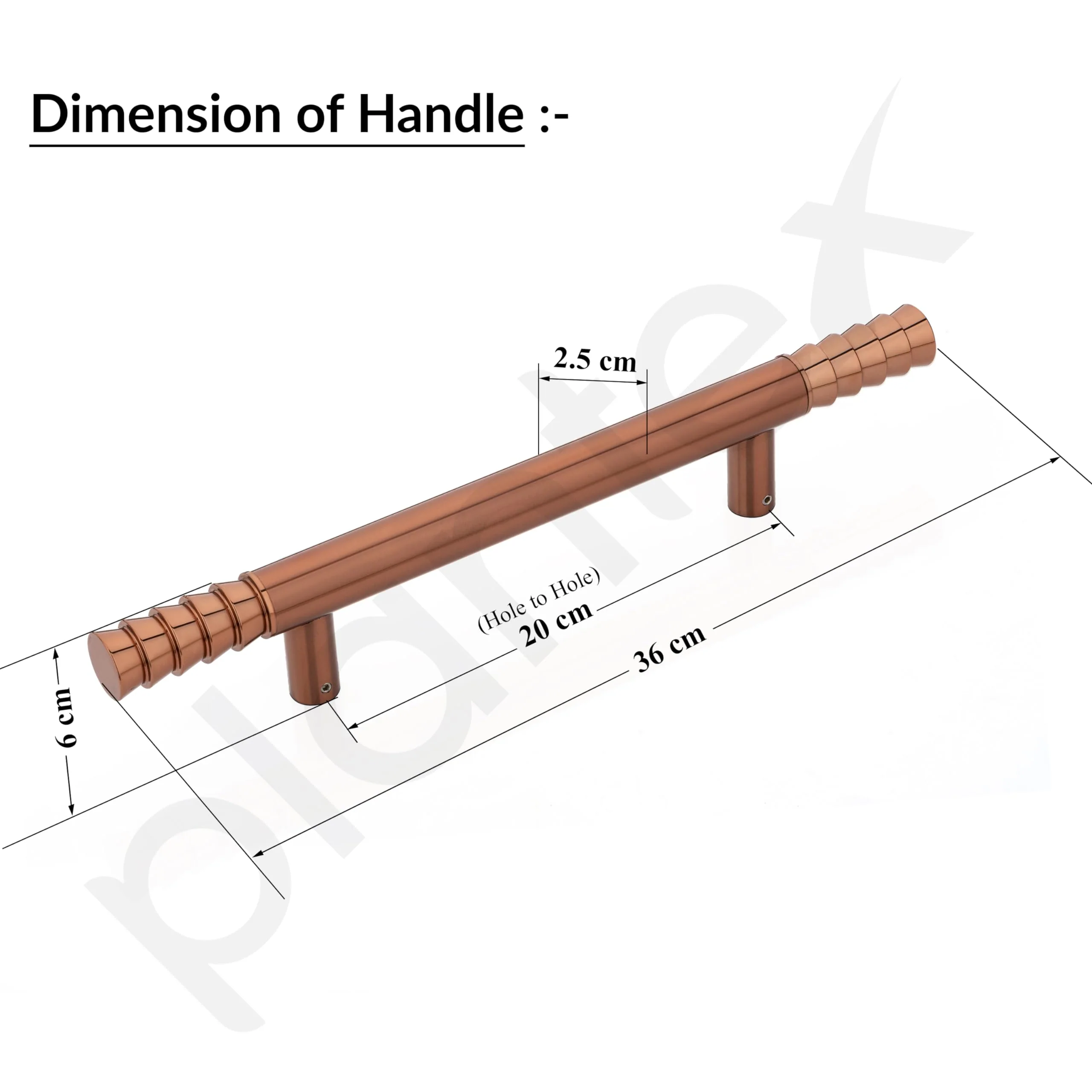 Plantex Stainless Steel Lotus Main Door Handle/Door Handles for Main Door/Wooden & Glass Door Handle/3 Years Warranty (Rose Gold Finish) - Image 2