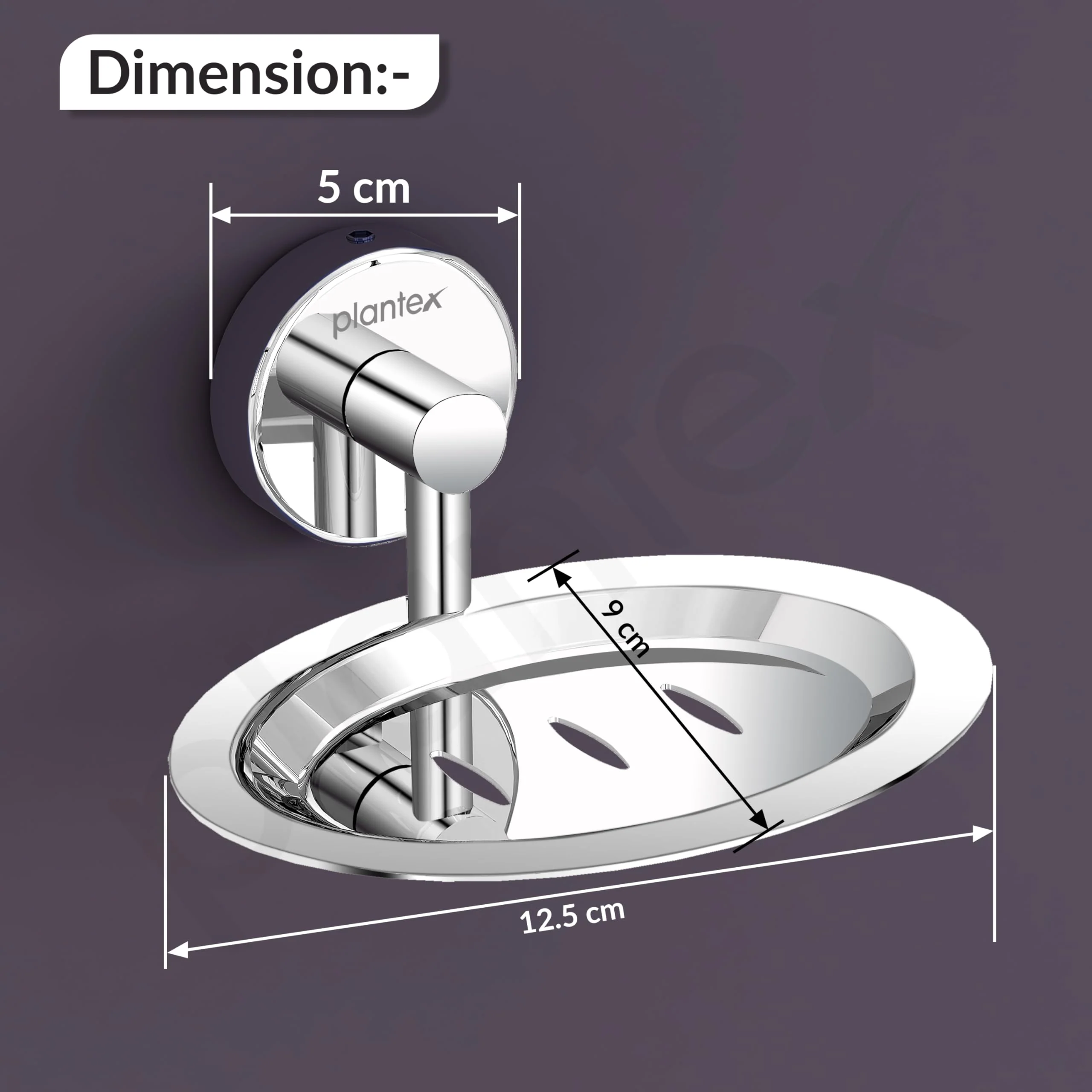 Plantex Stainless Steel Soap Holder for Bathroom/Soap Stand/Soap Dish/Soap Storage/Bathroom Accessories (Chrome) - Image 4