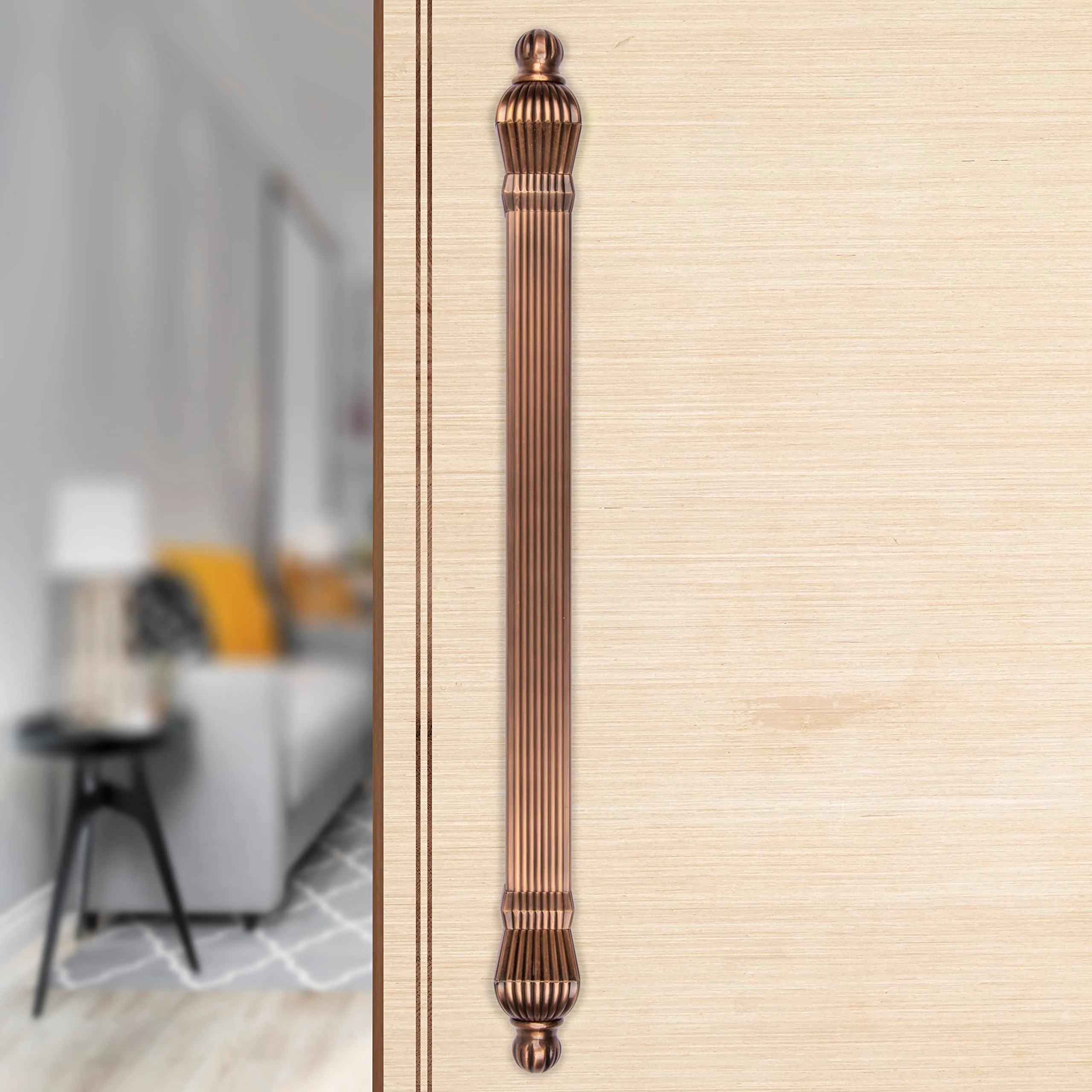 Plantex Taj Heavy Duty Main Door Handle - 17-Inch Pull Push Handle for Doors - Pack of 1 (319-Copper Antique Finish) - 3 Years Warranty - Image 5