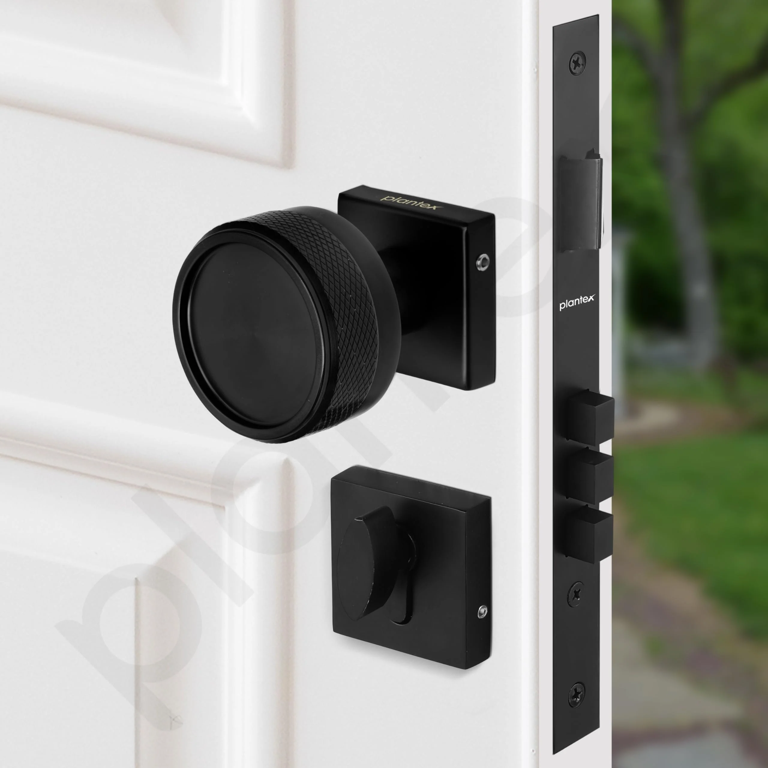 Plantex Triple Security Door Lock for Home/Main Door Lock Set with 3 Years of Warranty/Mortise Lock for Door with Brass Lock Body & Cylinder (Black) - Image 4