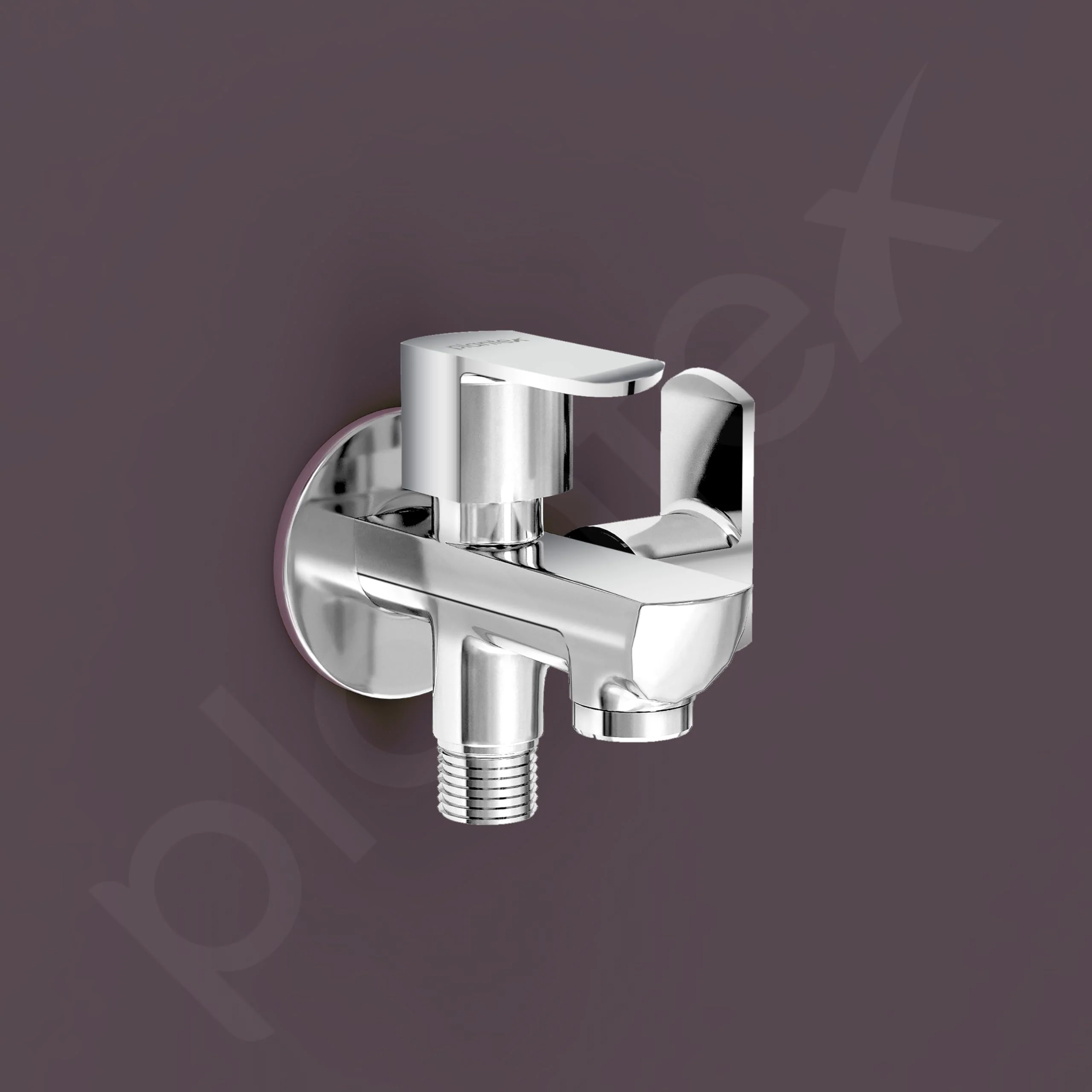 Plantex Two Way Tap/2 in 1 Bib Cock Water Tap/Wash Basin Tap for Home with Wall Flange & Teflon Tape/Bathroom Accessories-(CRM-1285-Chrome) - Image 6