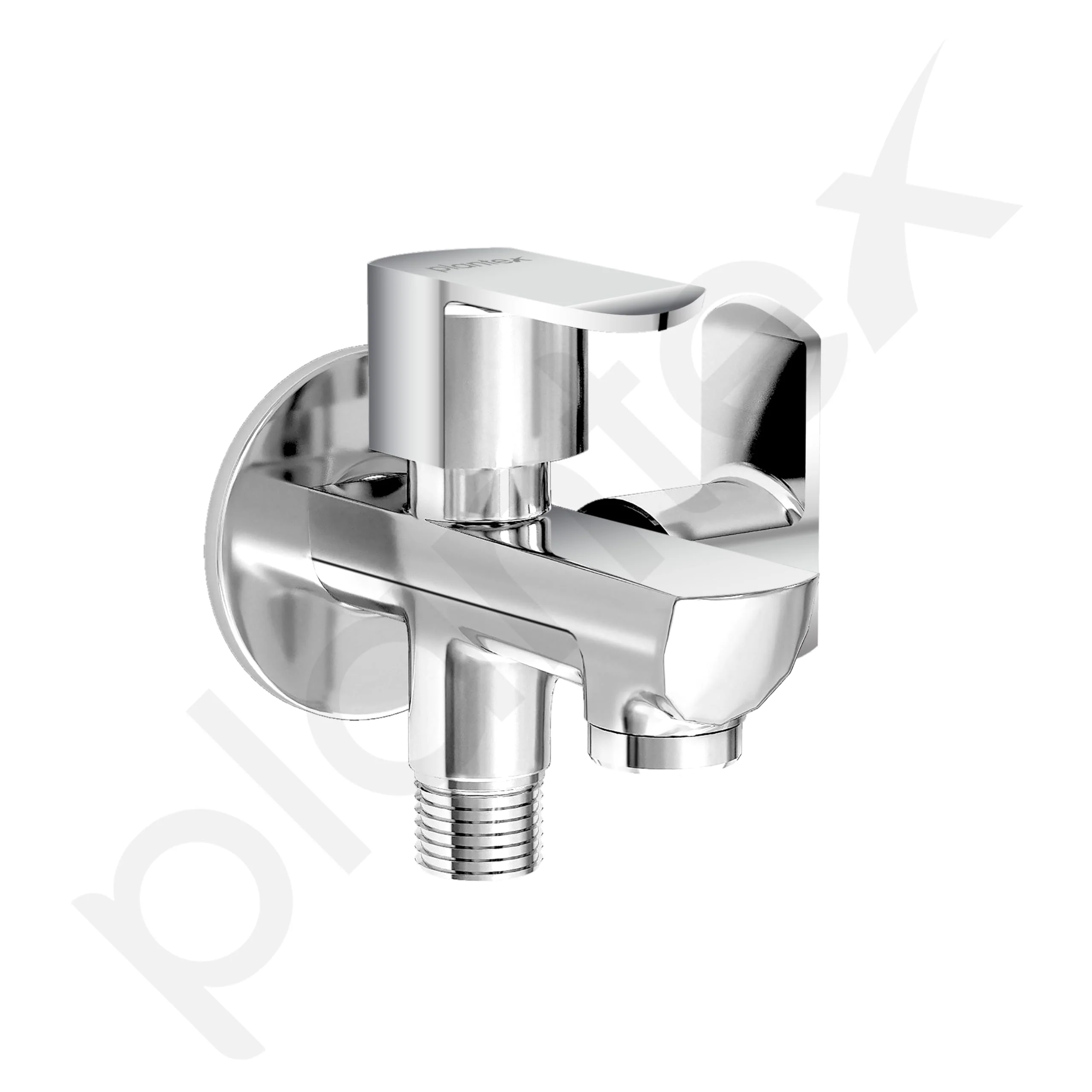 Plantex Two Way Tap/2 in 1 Bib Cock Water Tap/Wash Basin Tap for Home with Wall Flange & Teflon Tape/Bathroom Accessories-(CRM-1285-Chrome) - Image 7