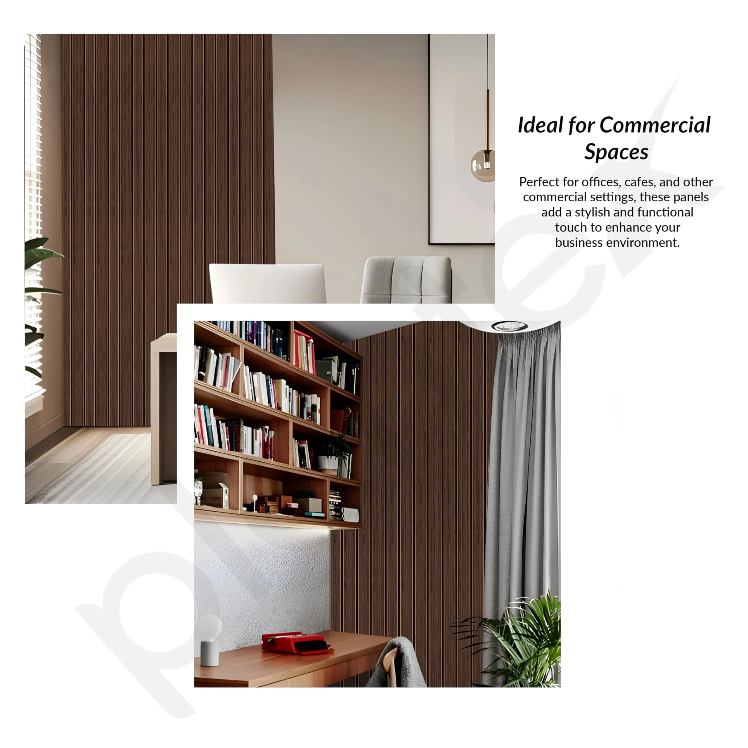 Plantex Wall Panel/Charcoal Louver Panel for Wall with Size - 5 Inch x 8 Ft/Durable, Lightweight, and Stylish Panels for Office/Hotel/Ideal for Walls & Ceilings - Pack of 1 (5012/47) - Image 7