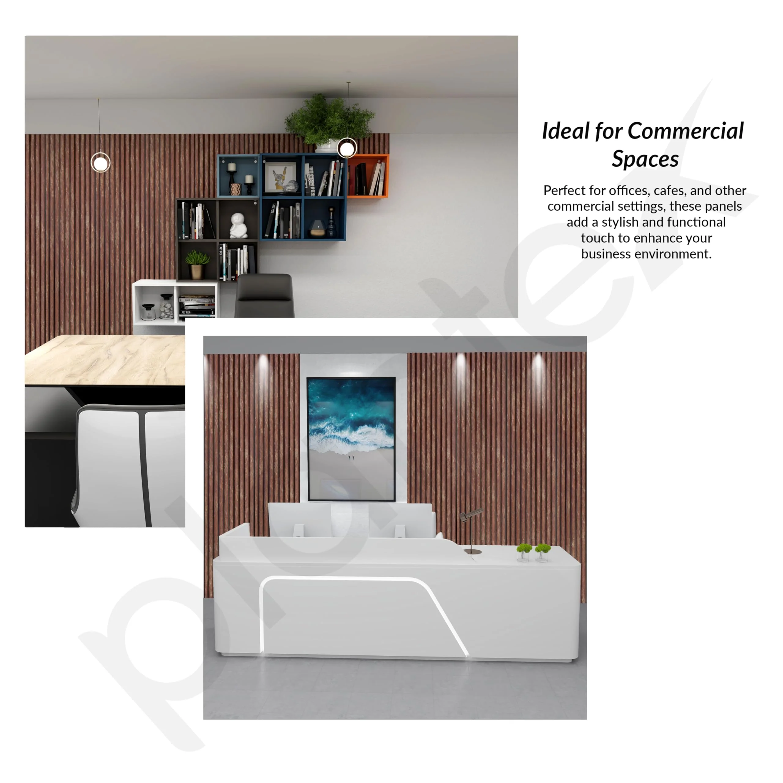 Plantex Wall Panel/Charcoal Louver Panel for Wall with Size - 6 Inch x 8 Ft/Durable, Lightweight, and Stylish Panels for Office/Hotel/Ideal for Walls & Ceilings - Pack of 1 (6004/149) - Image 7