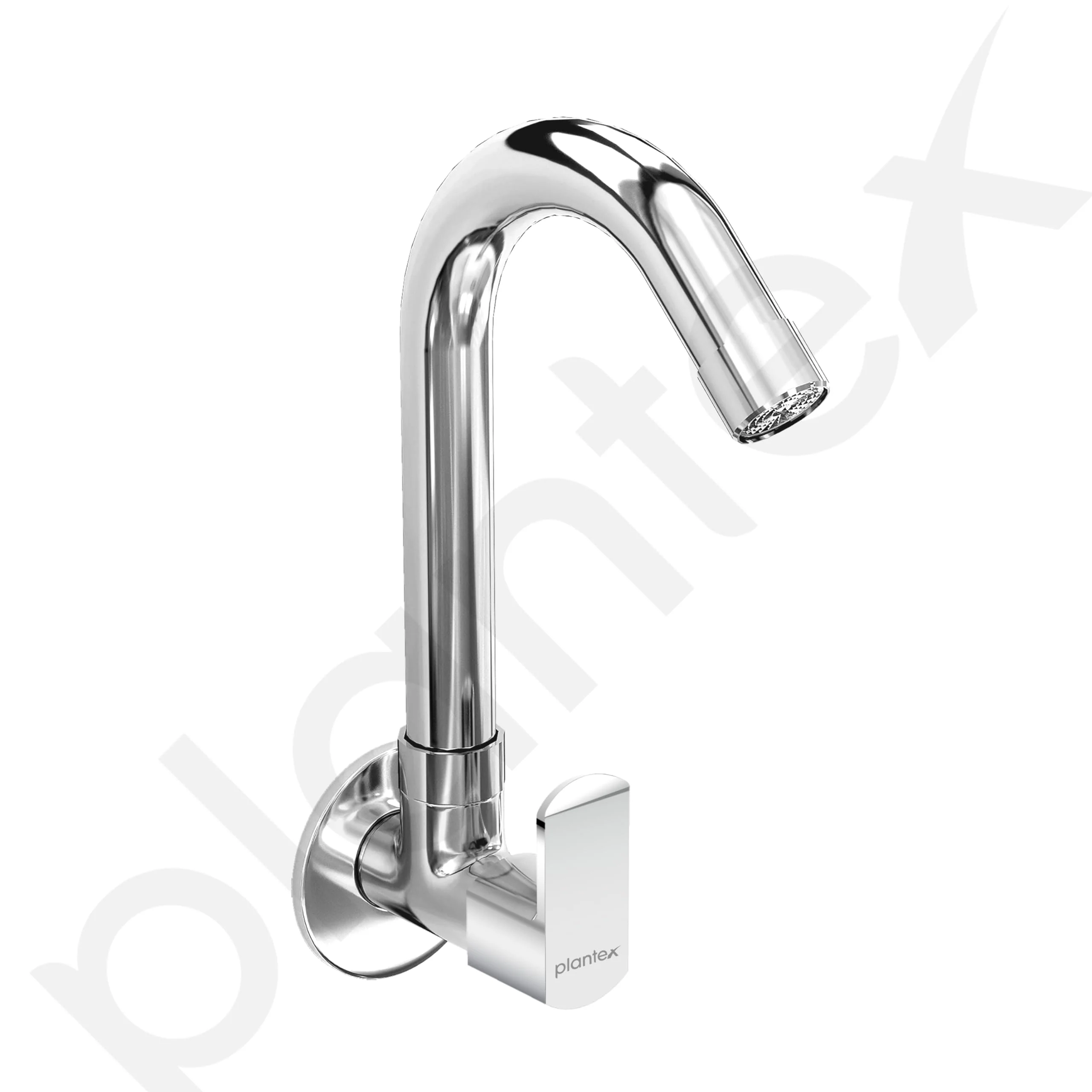 Plantex Water Tap for Kitchen Sink with Water Saving Aerator/Brass Spindle for Kitchen Sink Tap with Wall Flange -(CRM-1287-Chrome) - Image 7